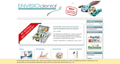 Desktop Screenshot of envisiodental.com